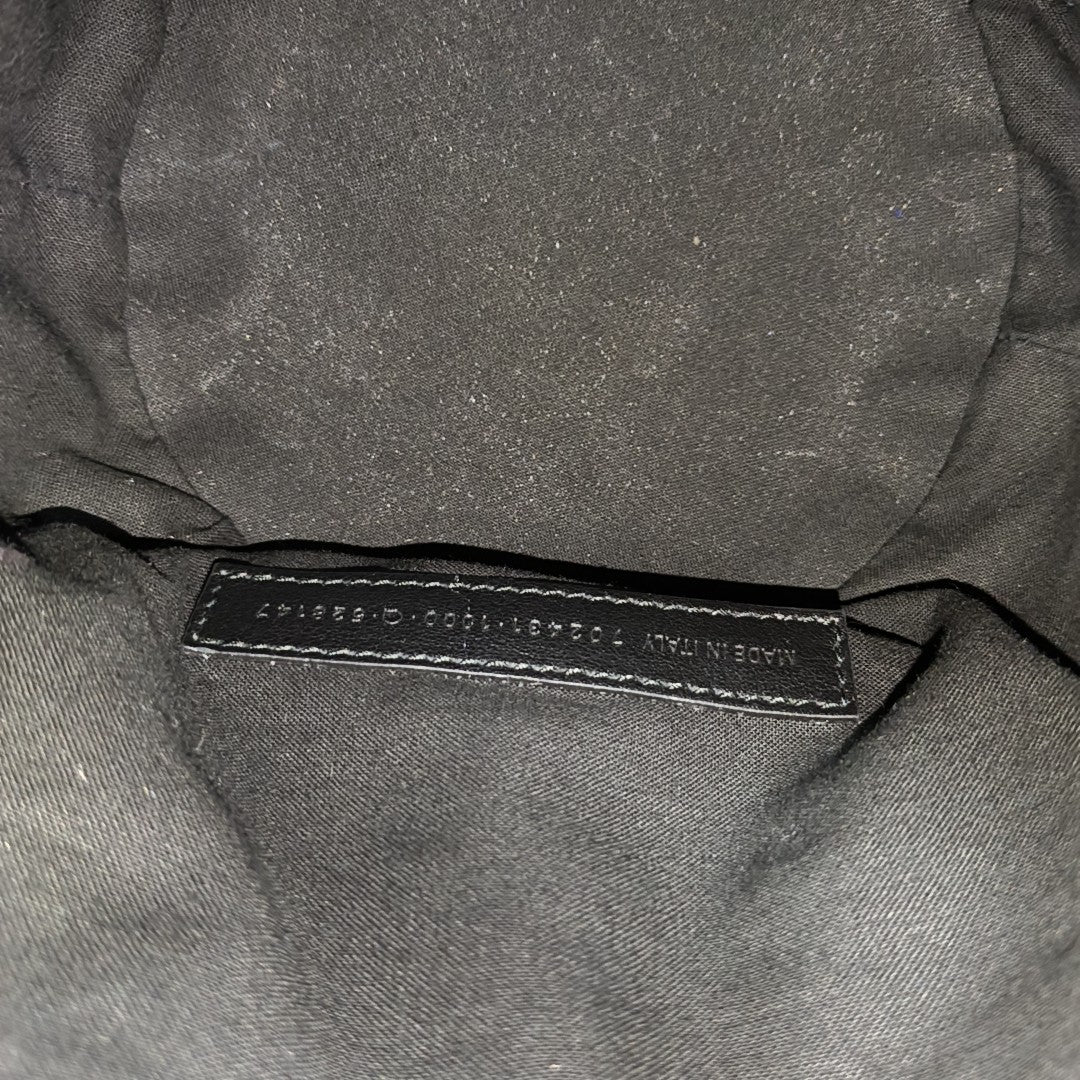 Fabric Bucket Bag Gray