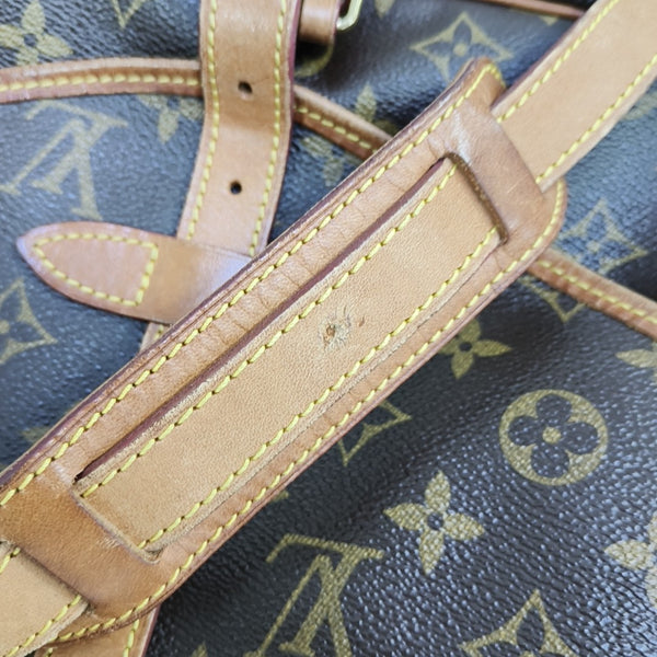 SAUMUR Monogram Coated Canvas Brown