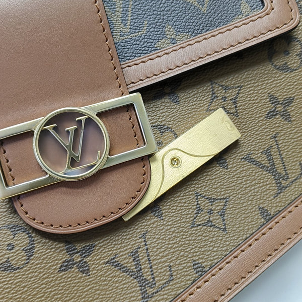 DAUPHINE MM Monogram Coated Canvas Brown