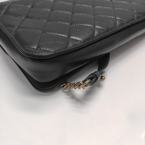 PREFECT EDGE Large Quilted Calfskin Green