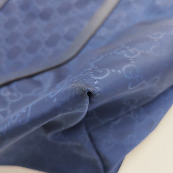 Monogram Nylon Tote Bag Blue