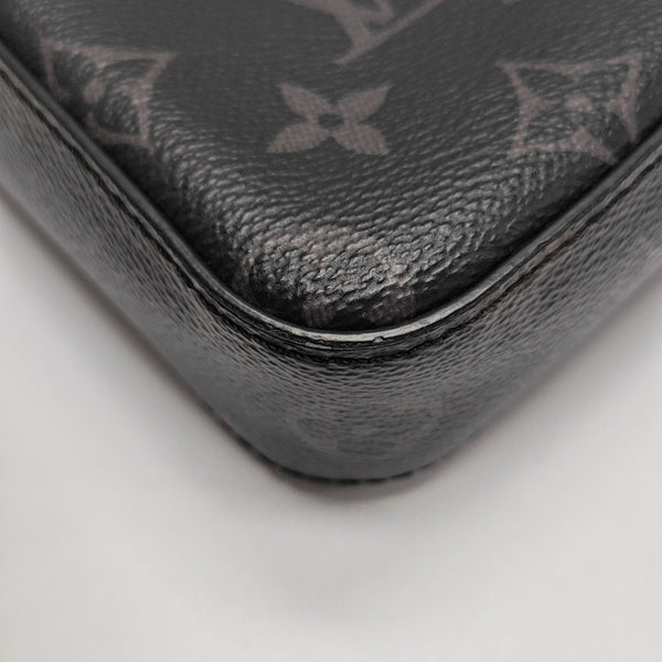 TRIO Monogram Coated Canvas Gray