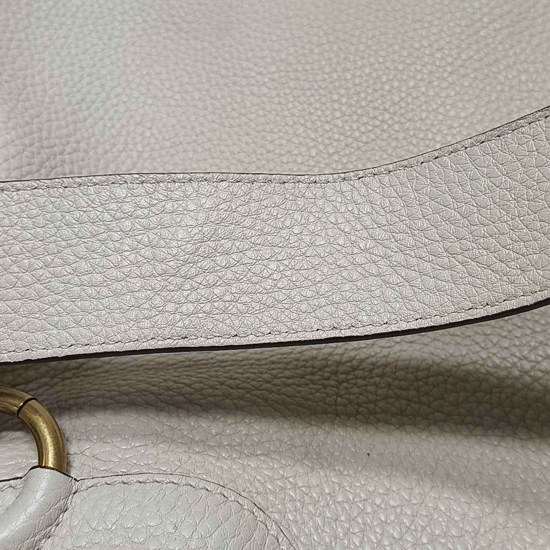 Calfskin Shoulder Bag White