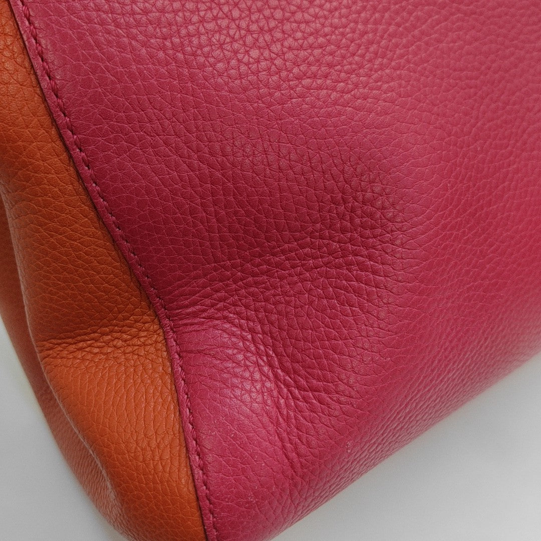 Bamboo 1947 Medium Calfskin Red