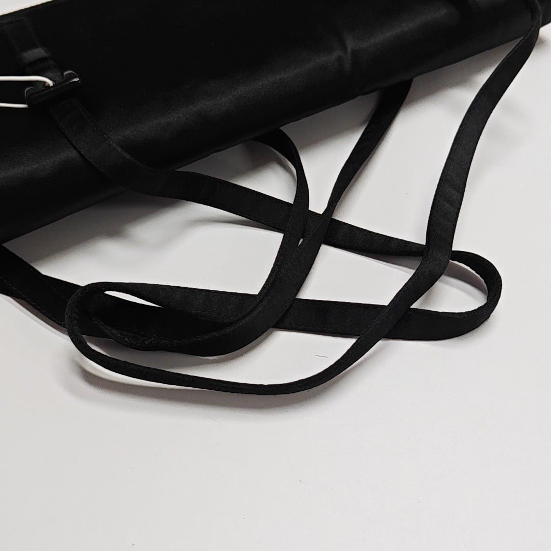 Fabric Top Handle Bag Black
