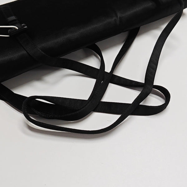 Fabric Top Handle Bag Black