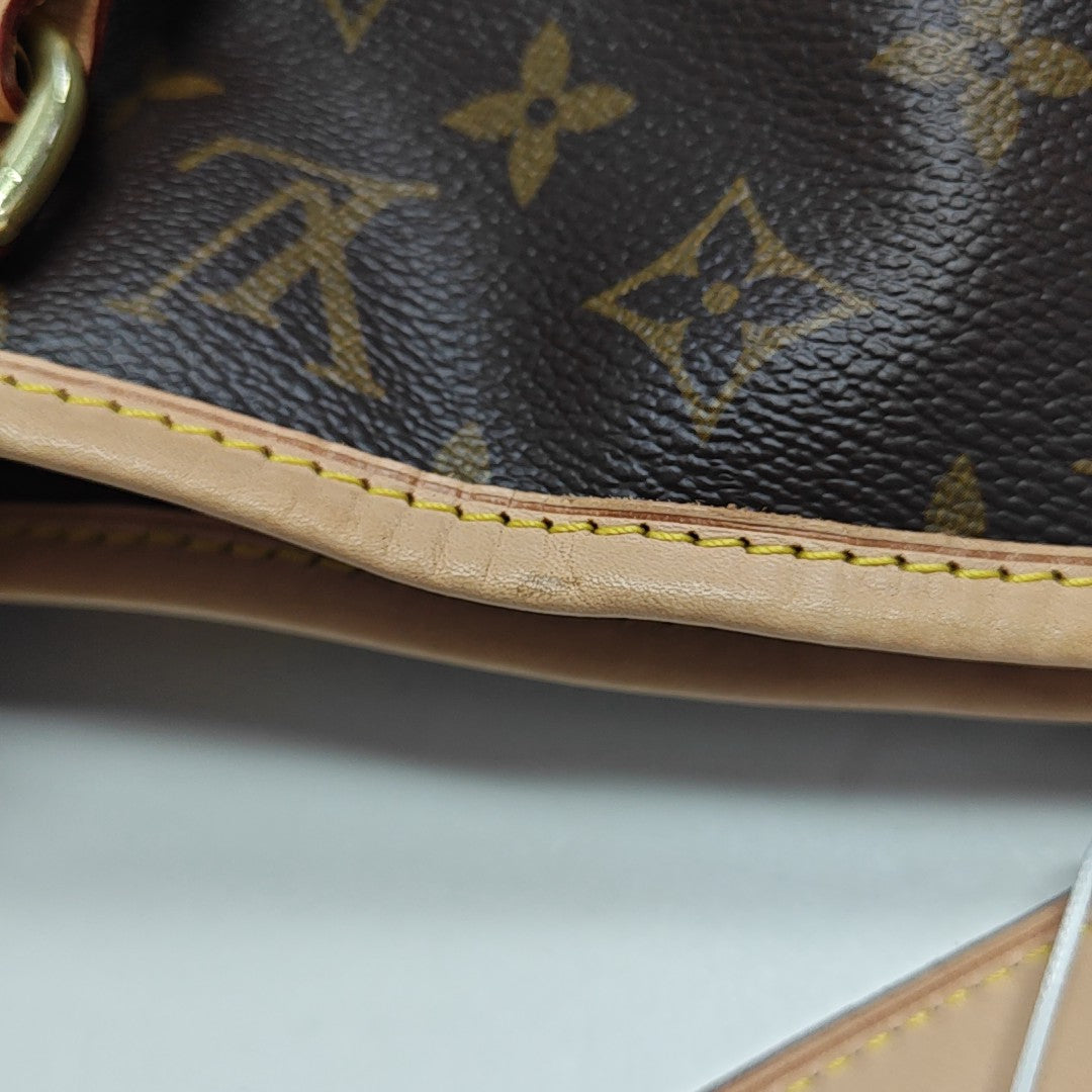 BATIGNOLLES MM Monogram Coated Canvas Brown