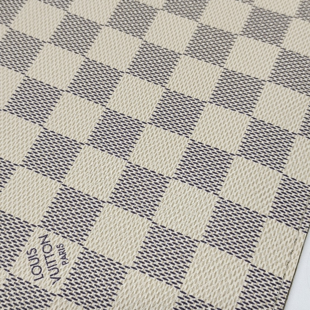 Damier Azur Coated Canvas Clutch White