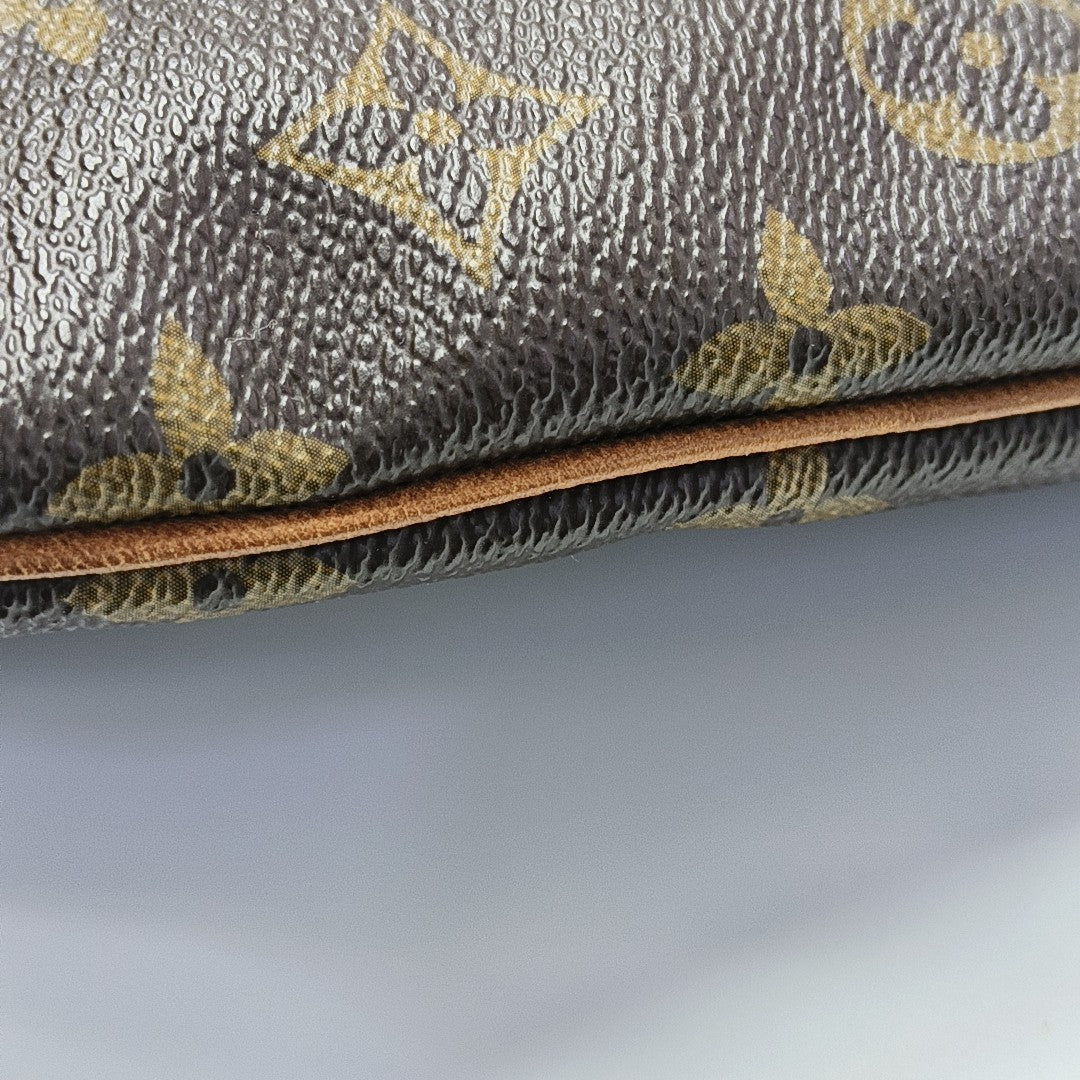 PALERMO PM Monogram Coated Canvas Brown