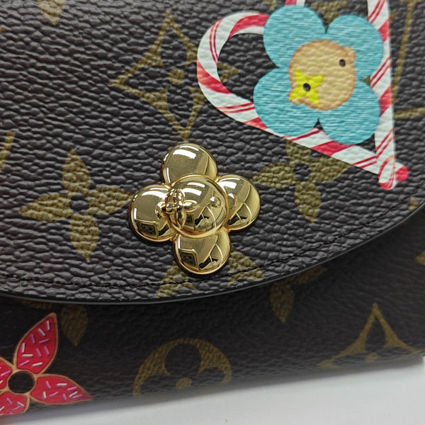 ROSALIE Monogram Coated Canvas Brown Card Holder
