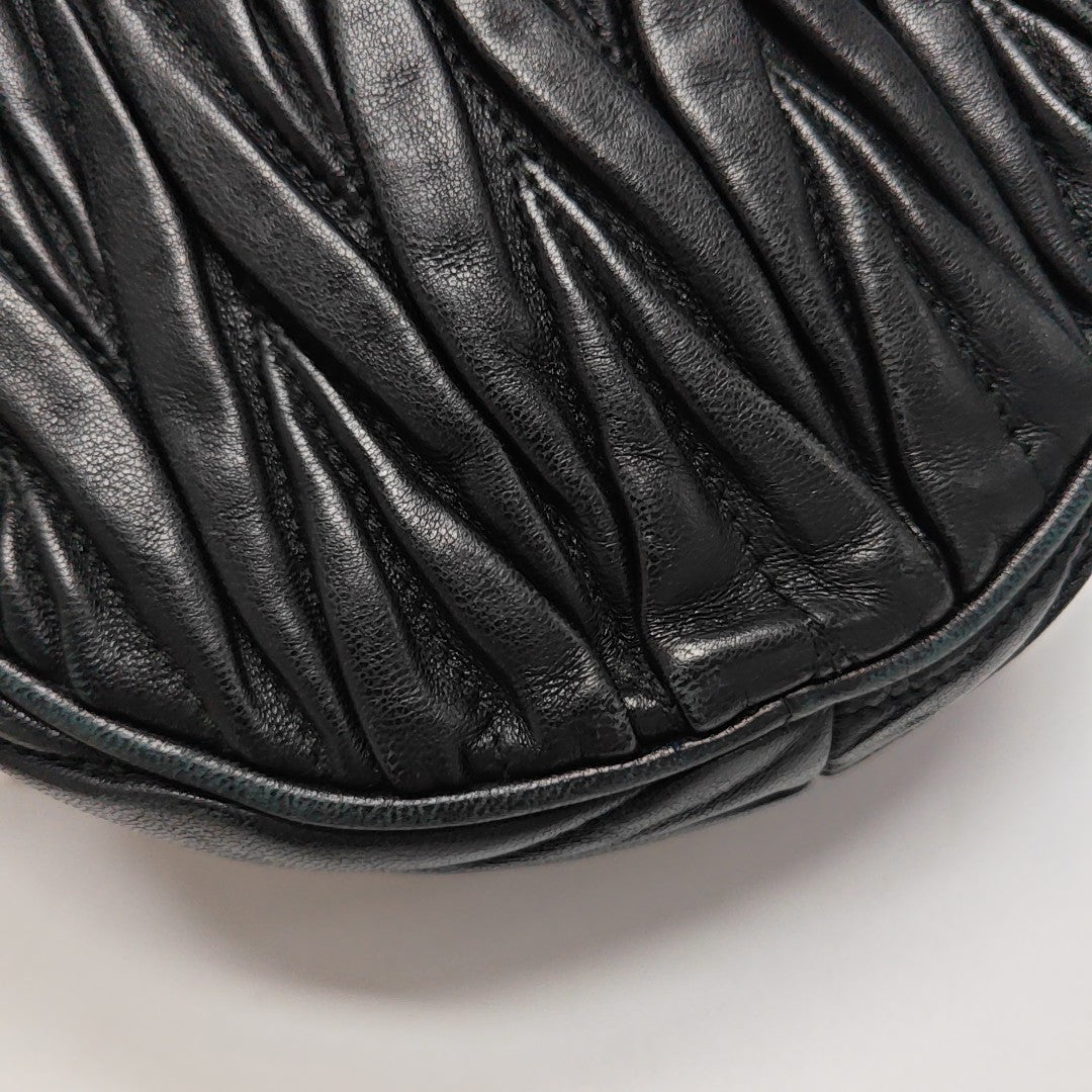 Matelassé Quilted Lambskin Black
