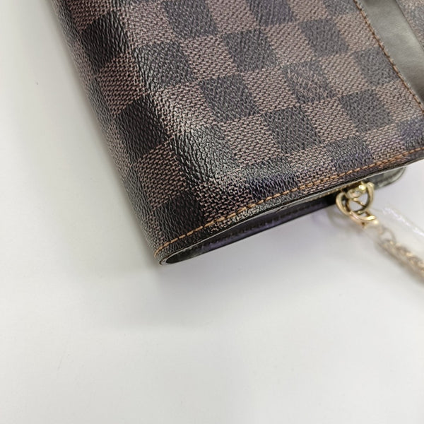 SAINT LOUIS Damier Ebene Coated Canvas Brown