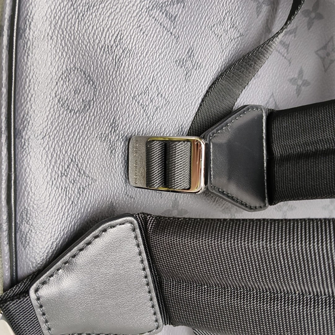 CHRISTOPHER Monogram Coated Canvas Gray