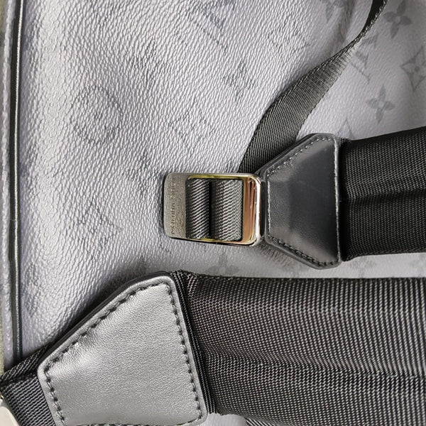 CHRISTOPHER Monogram Coated Canvas Gray