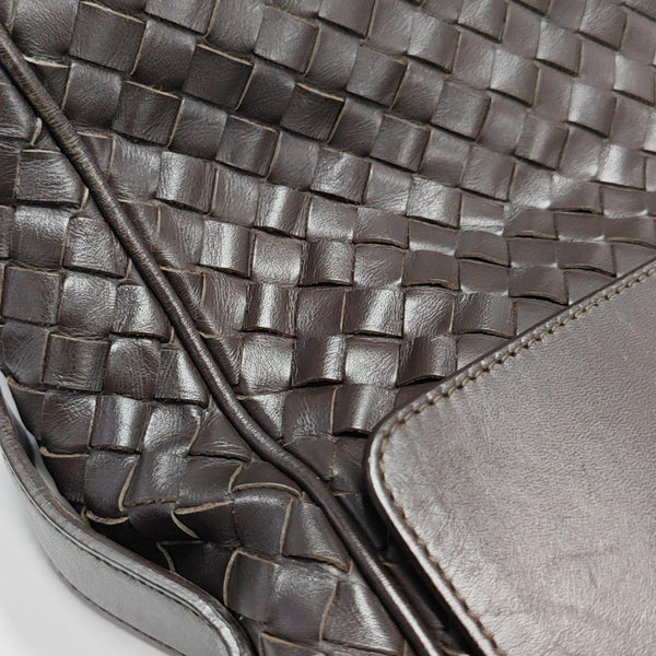Calfskin Shoulder Bag Brown