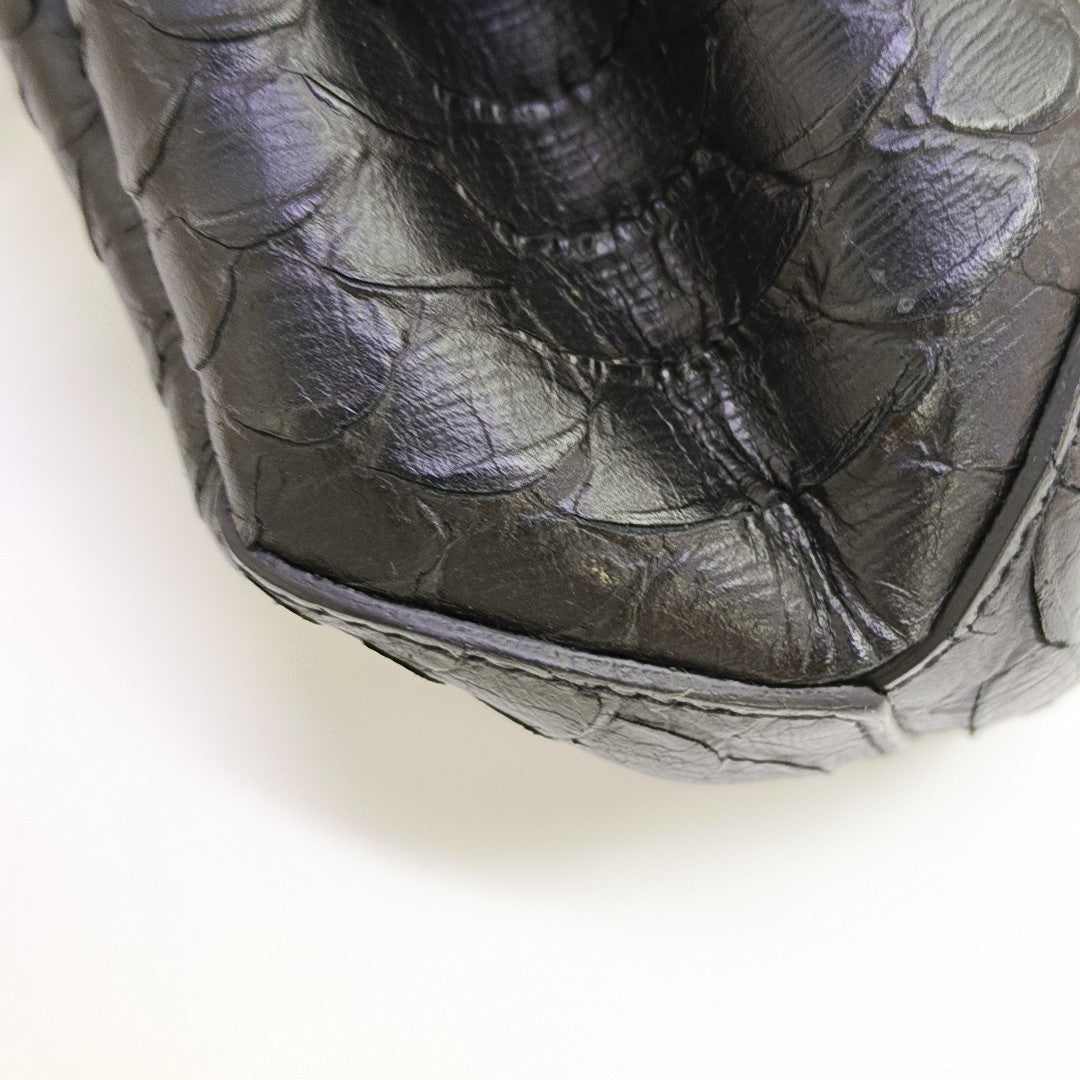 Calfskin Bucket Bag Black