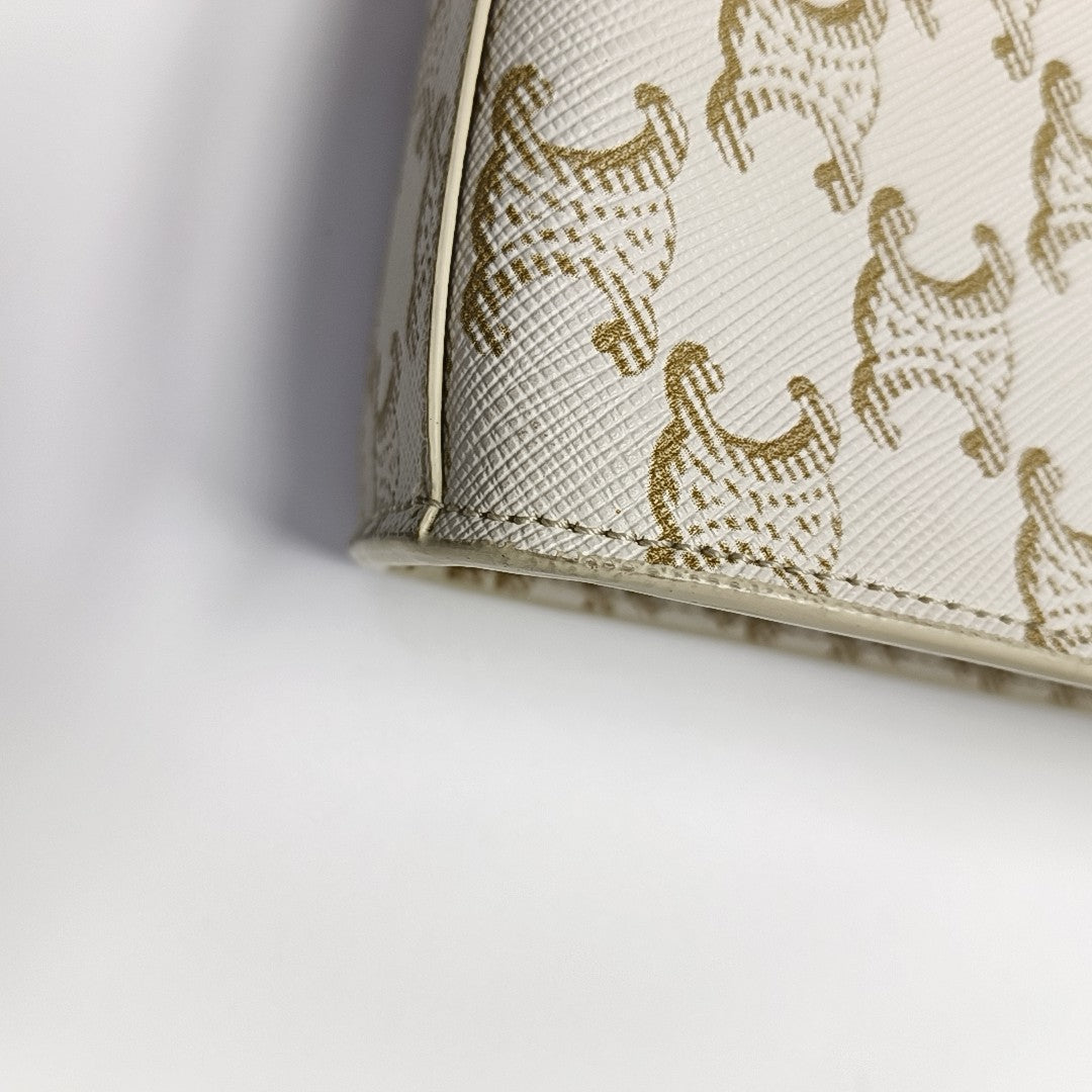 CABAS CELINE Mini Coated Canvas White