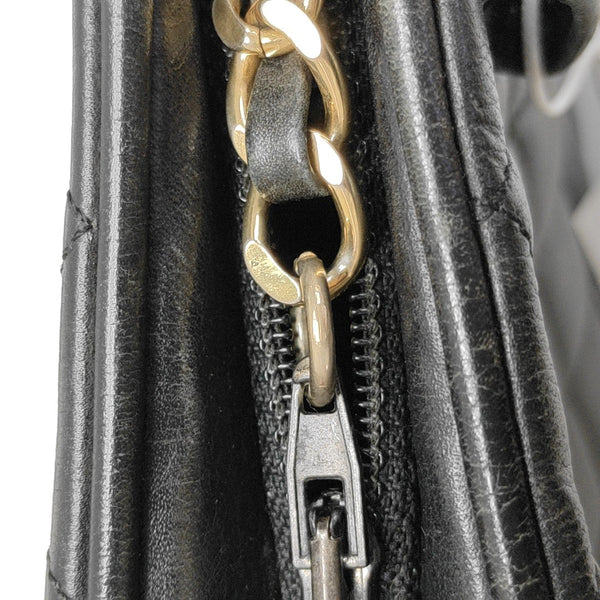 Quilted Calfskin Belt Bag Black