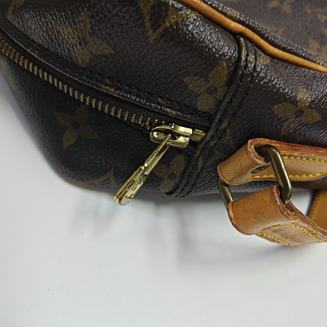 VINTAGE TROCADERO 30 Monogram Coated Canvas Brown