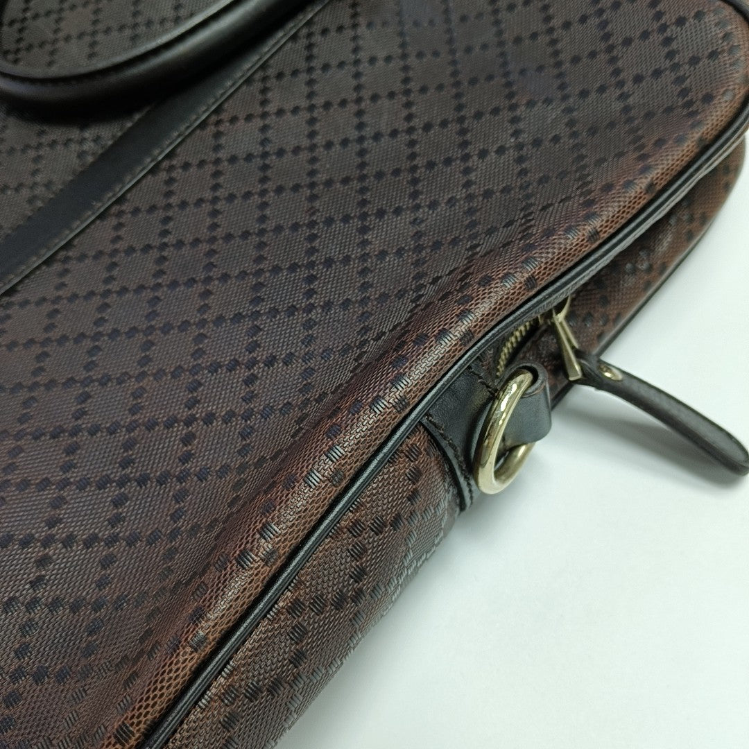 Calfskin Top Handle Bag Brown