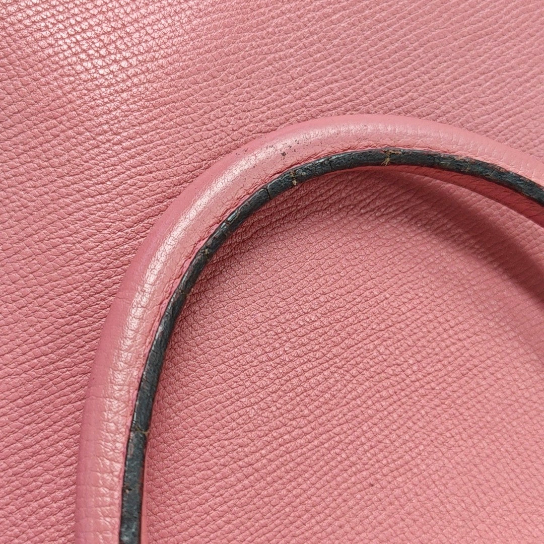 Authenticated pre-owned  The Banner Medium Calfskin Pink - Tote Bag at Looply