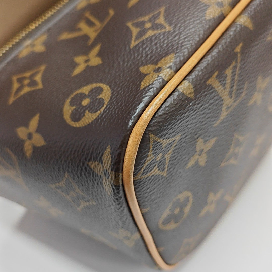 NICE Mini Monogram Coated Canvas Brown