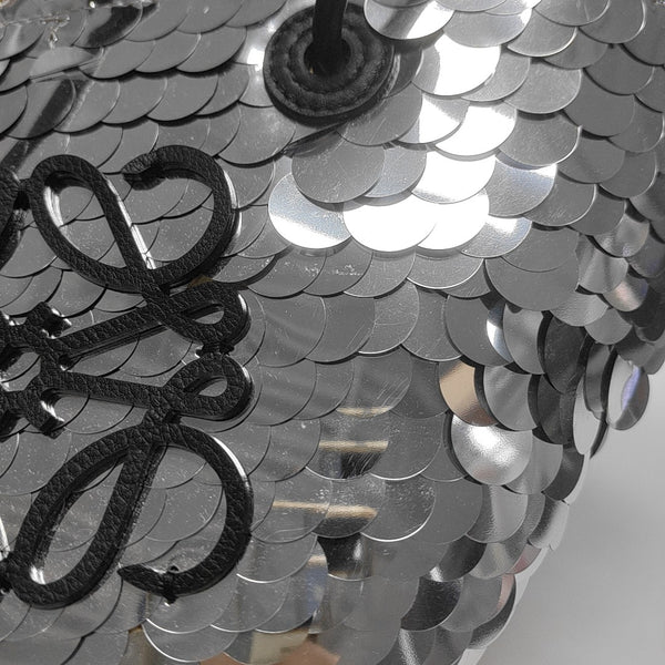 Anagram Basket Small Sequins Silver