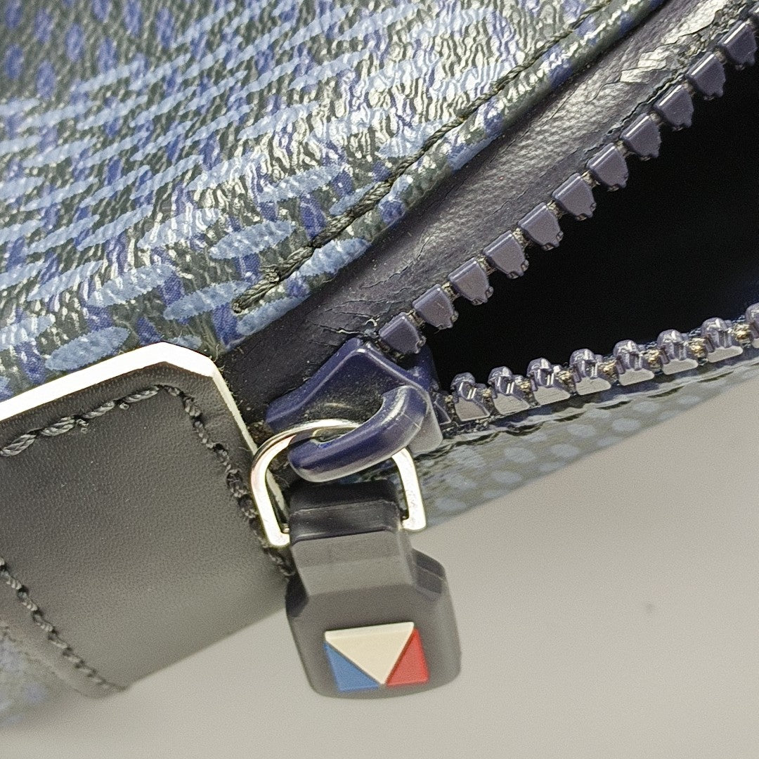 APOLLO Damier Coated Canvas Blue