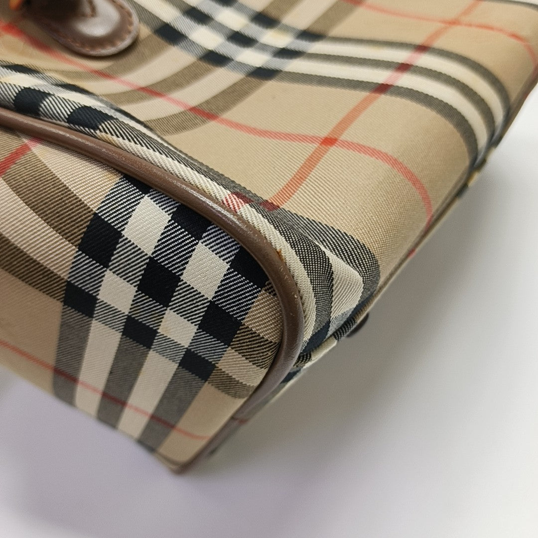Canvas Top Handle Bag Beige