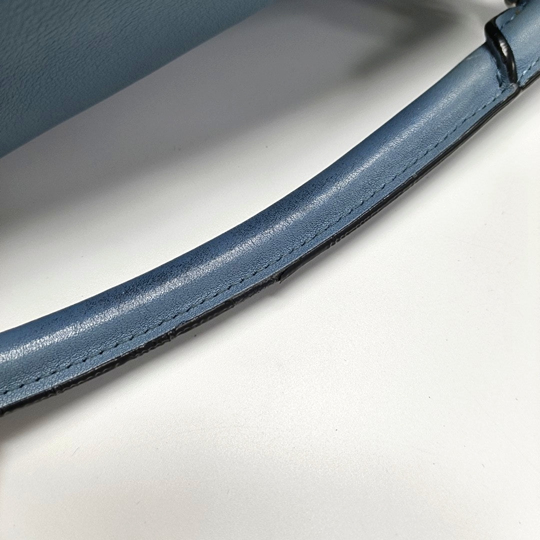 Puzzle Small Calfskin Blue