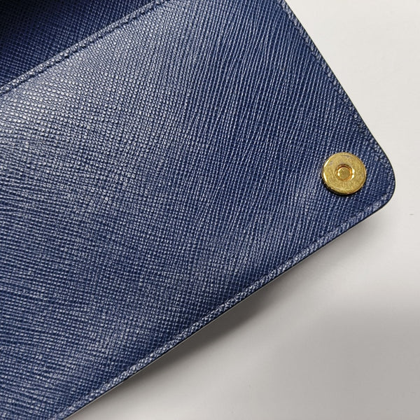 Saffiano Calfskin Shoulder Bag Blue