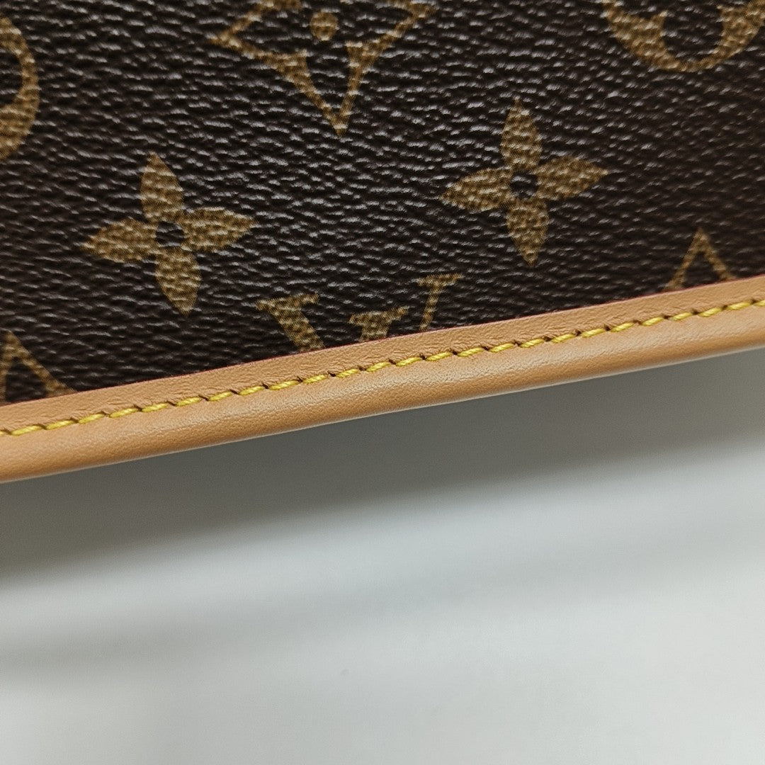 DIANE Monogram Coated Canvas Brown