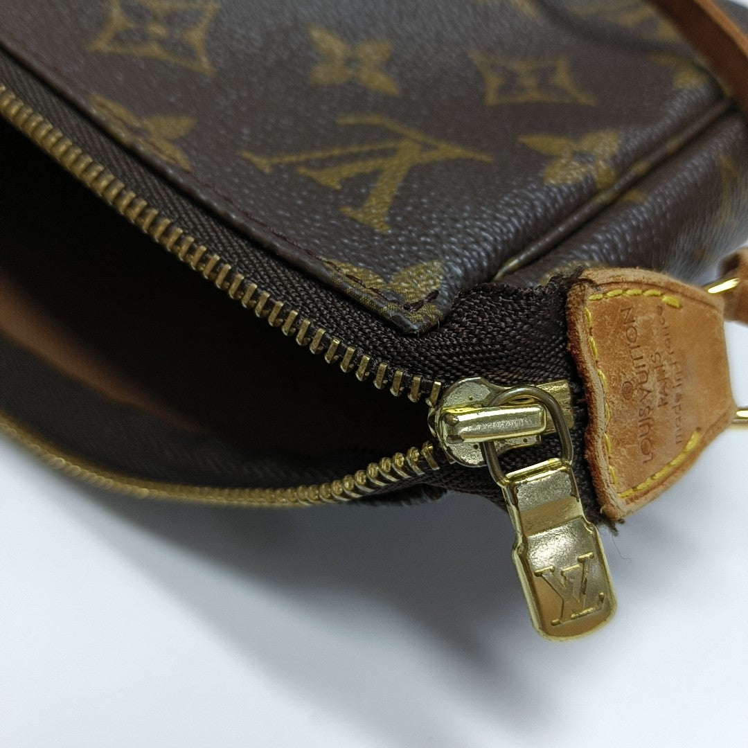 ACCESSOIRES Monogram Coated Canvas Brown