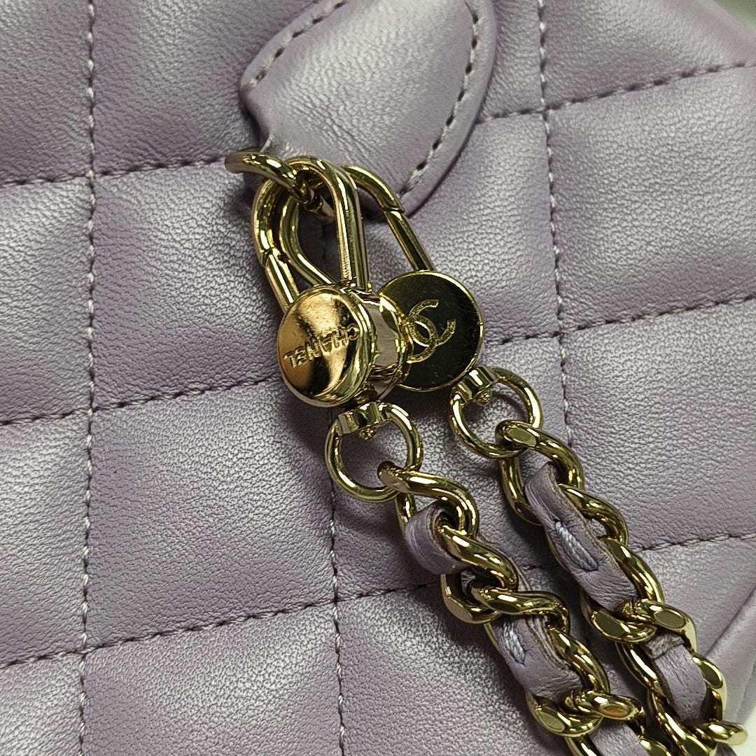 DUMA Mini Quilted Lambskin Purple