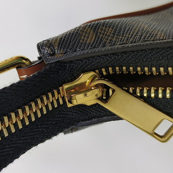 Authenticated pre-owned  AVA Coated Canvas Brown - Top Handle Bag at Looply
