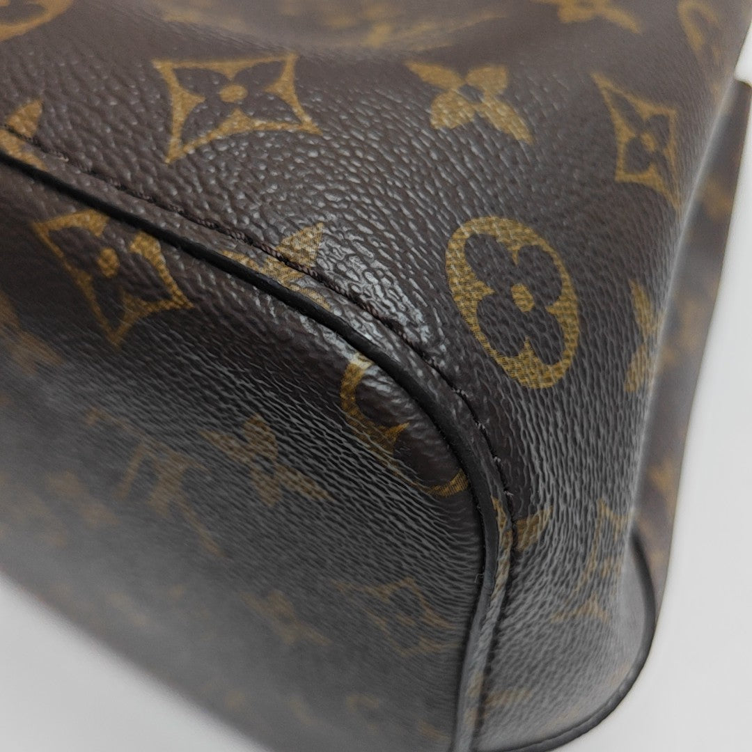 NÉONOÉ MM Monogram Coated Canvas Brown