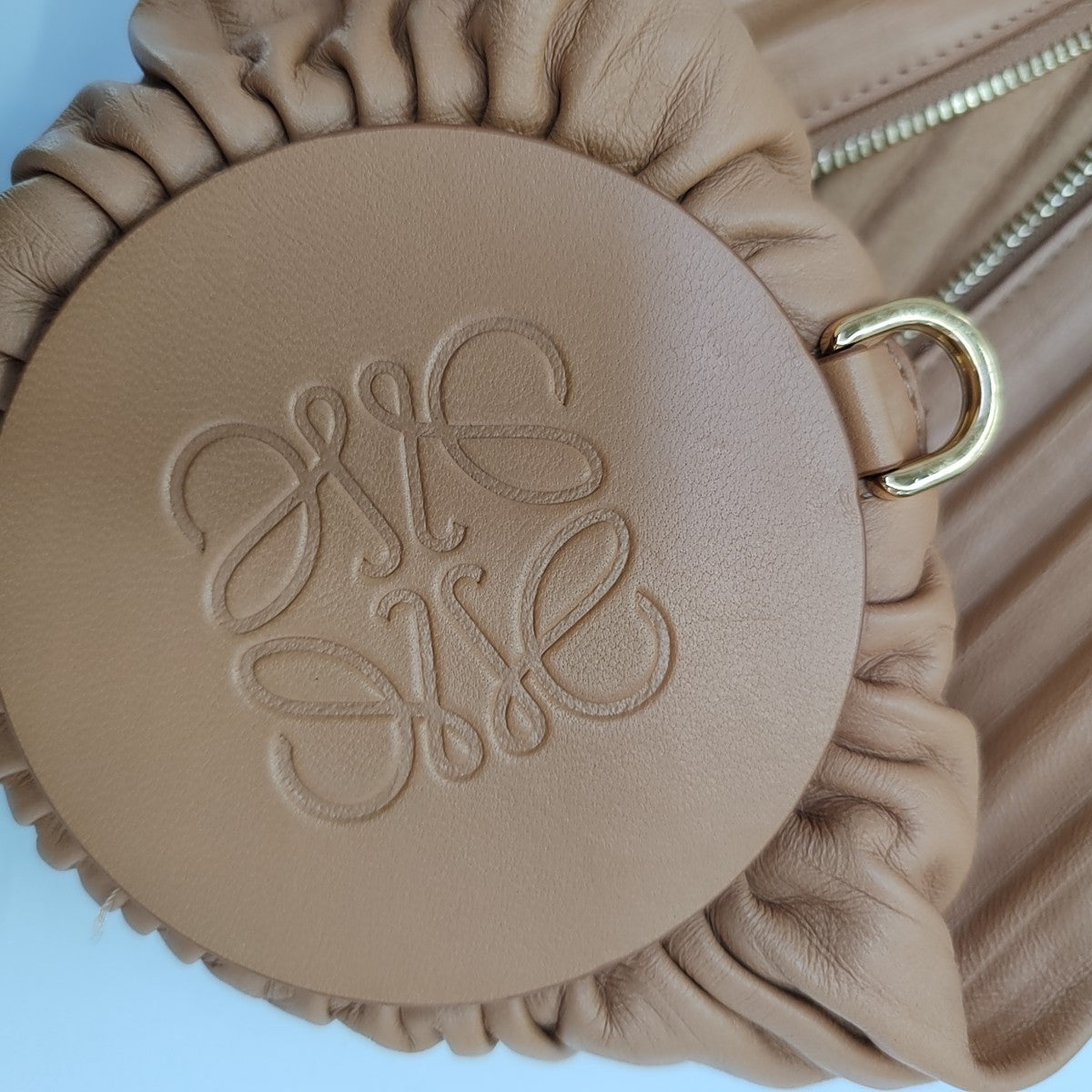 Nest Backet Calfskin Brown