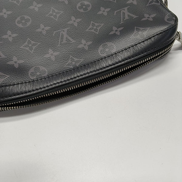 TRIO Monogram Coated Canvas Gray