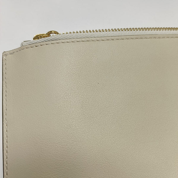 Calfskin Clutch Beige