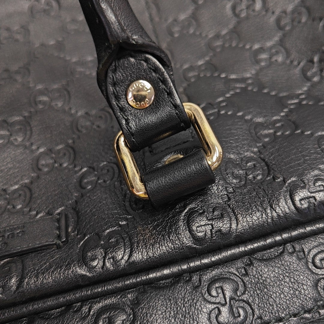 Signature Monogram Calfskin Black