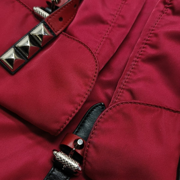 Black Nylon Nylon Red