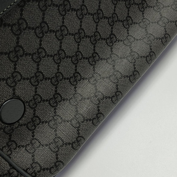 Ophidia Medium Monogram Coated Canvas Gray