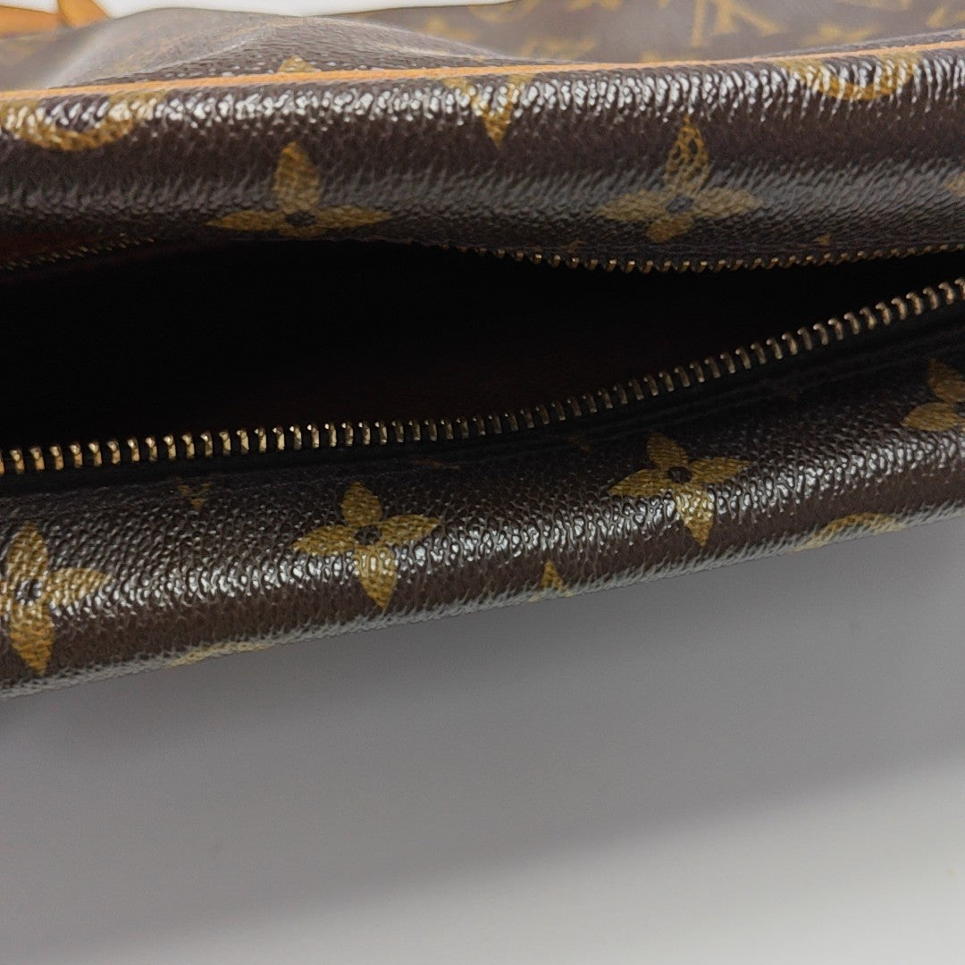 VINTAGE TROCADERO 30 Monogram Coated Canvas Brown