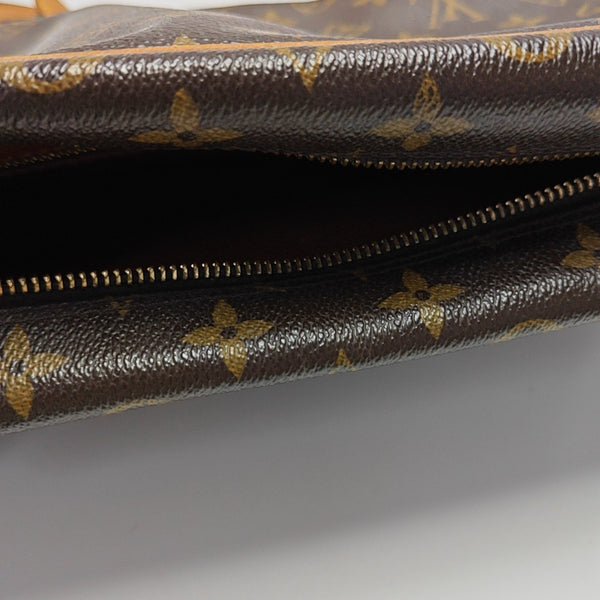 VINTAGE TROCADERO 30 Monogram Coated Canvas Brown