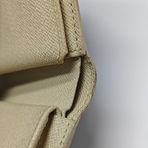 ALEXANDRA Damier Azur Coated Canvas White Wallet