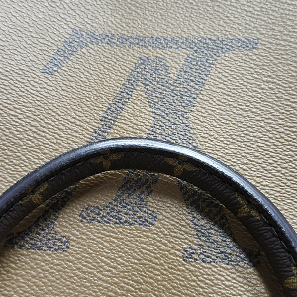 Authenticated pre-owned  ONTHEGO MM Monogram Coated Canvas Brown - Tote Bag at Looply