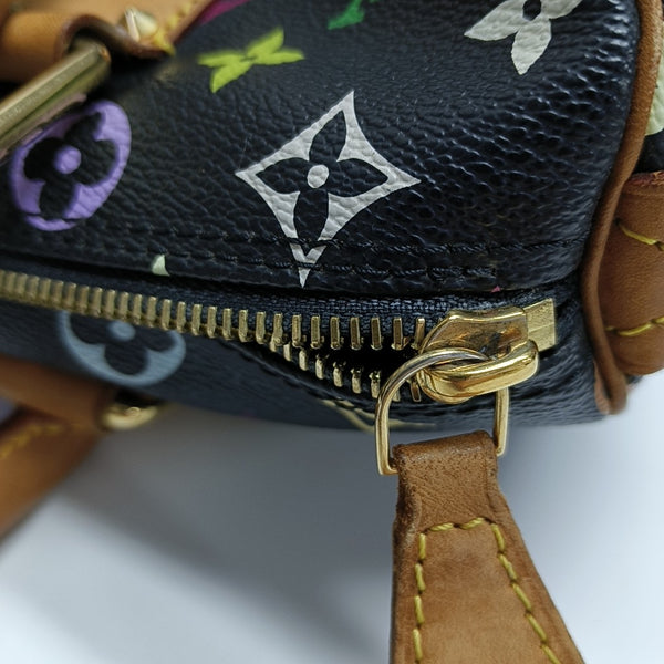 SPEEDY 30 Monogram Coated Canvas Black
