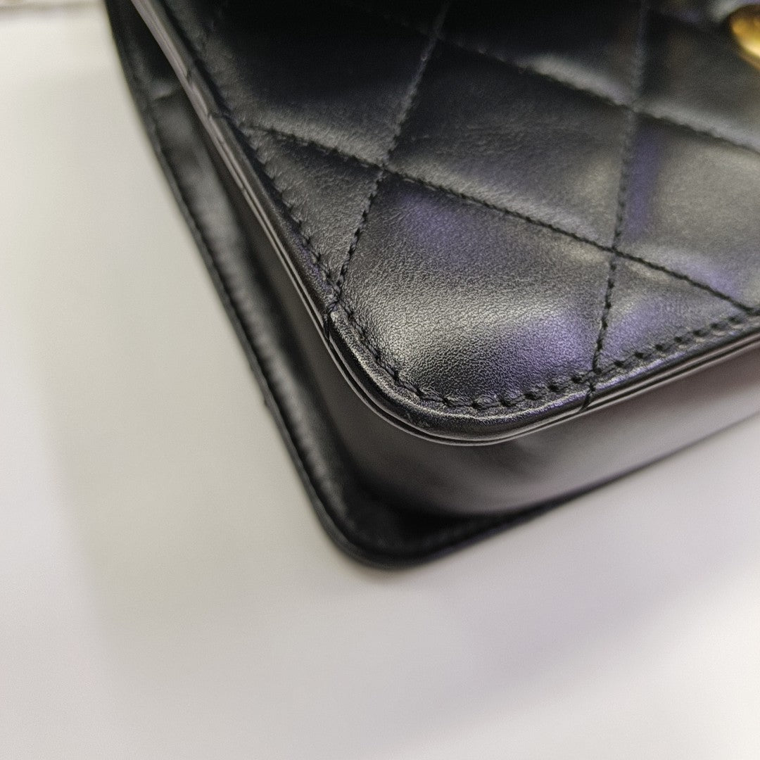 TRENDY CC Quilted Lambskin Black