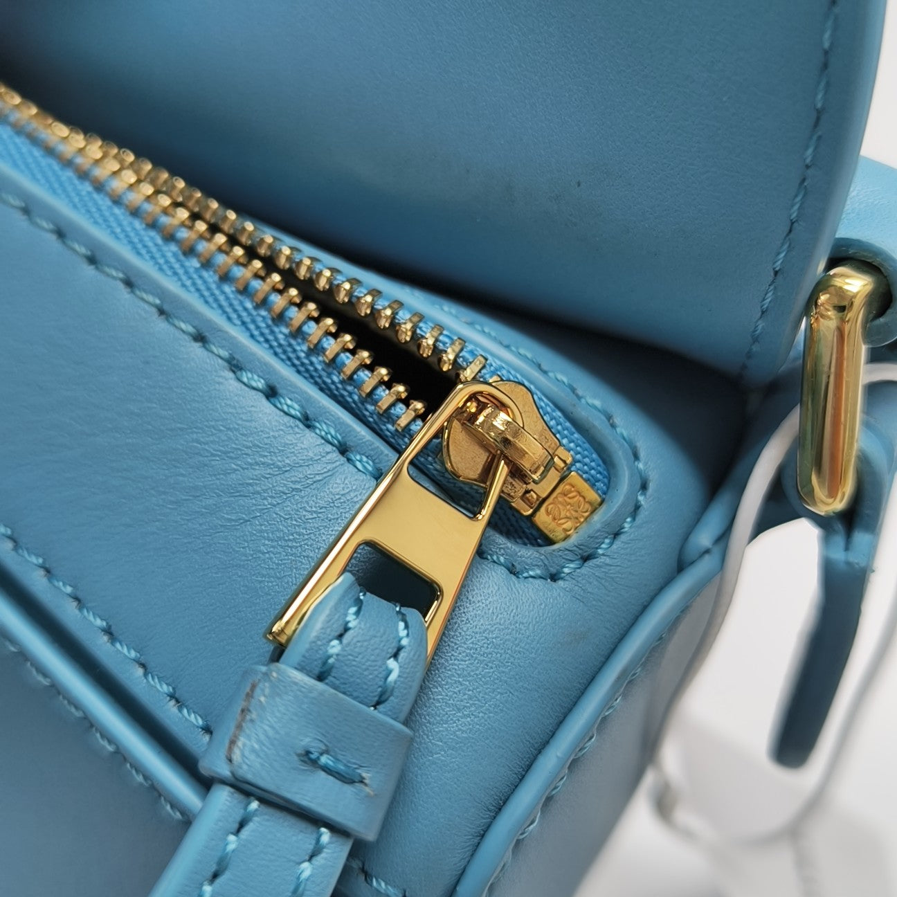 Puzzle Mini Calfskin Blue