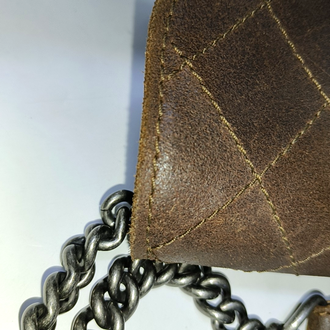 Quilted Calfskin Brown
